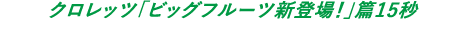 クロレッツ「ビッグフルーツ新登場！」篇15秒