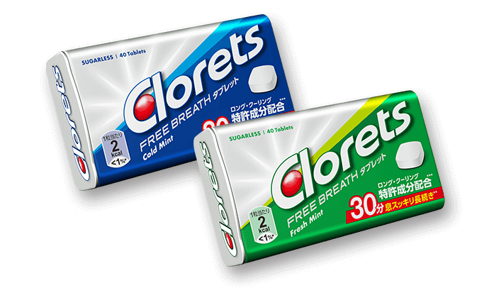 息スッキリが やる気のはじまり Clorets クロレッツ