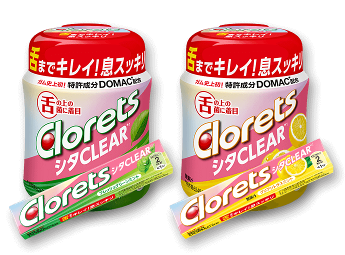 クロレッツ ラインナップ|息スッキリが、やる気のはじまり。Clorets クロレッツ ラインナップ|息スッキリが、やる気のはじまり。Clorets