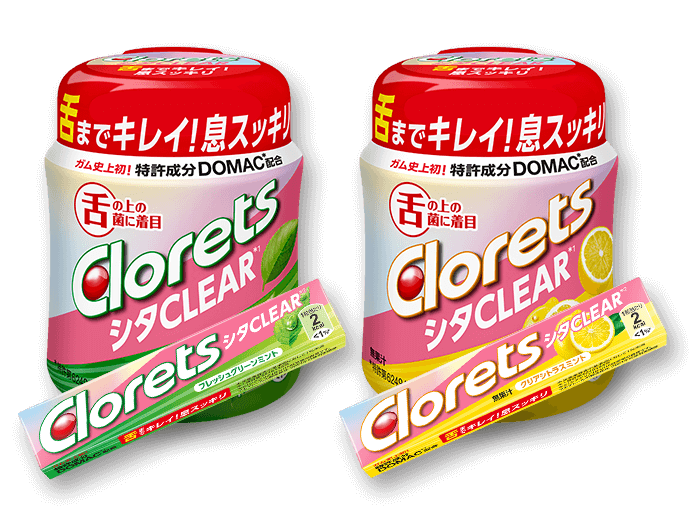 クロレッツ ラインナップ｜息スッキリが、やる気のはじまり。Clorets